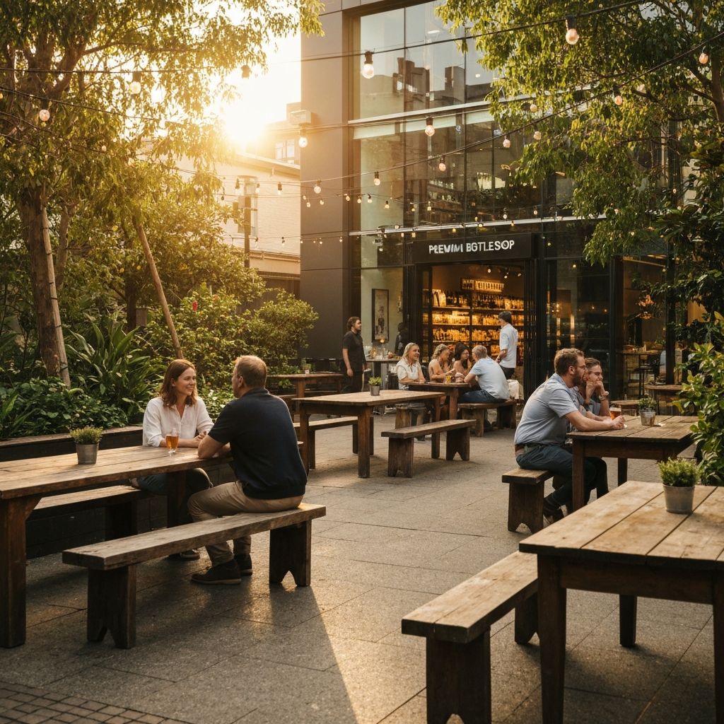 Liquor Tavern beer garden atmosphere