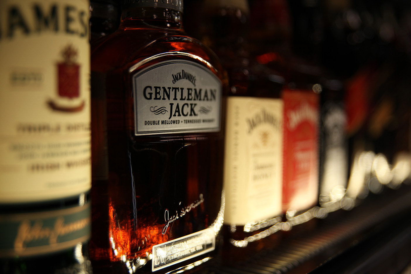 Premium bottle shop interior with curated selection